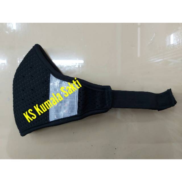 Masker Polos Hitam Skotlet