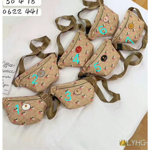 TAS PINGGANG WANITA WAISTBAG  TAS MOTIF STOUBERY  COACH PINGGANG