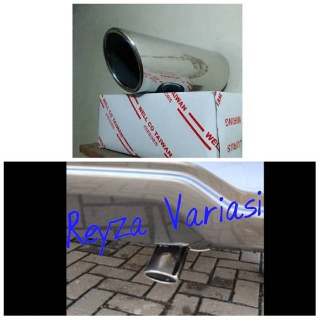 Buntut Knalpot / Ujung Knalpot / Muffler Mobil Calya Sigra Stainless