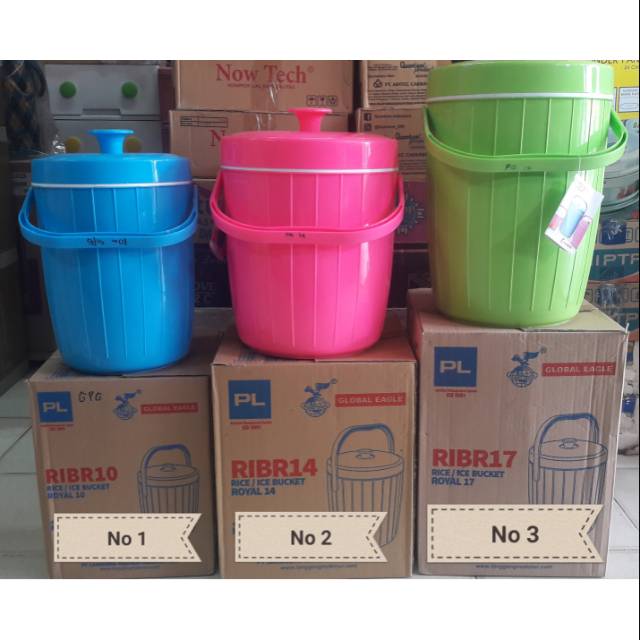 Termos nasi dan es / rice and ice bucket global eagle | Shopee ...