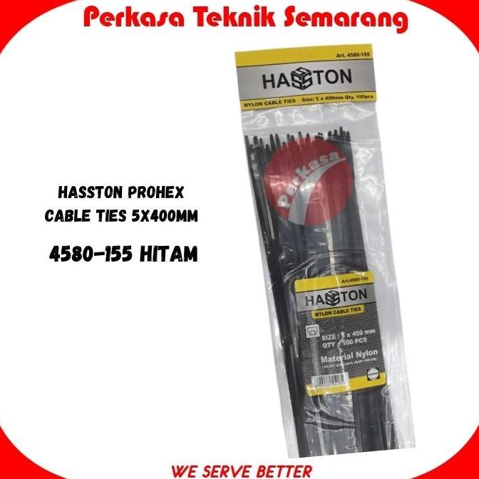 

Silahkan Order] HASSTON PROHEX 4580-155 / 4580-151 Cable Ties 40 cm Kabel Tie 5x400mm