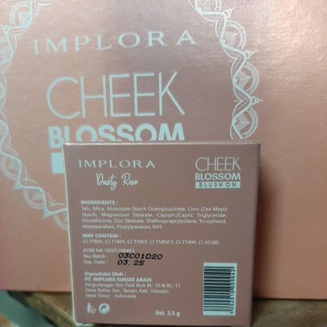 BLUSHON IMPLORA CHEEK BLOSSOM BPOM