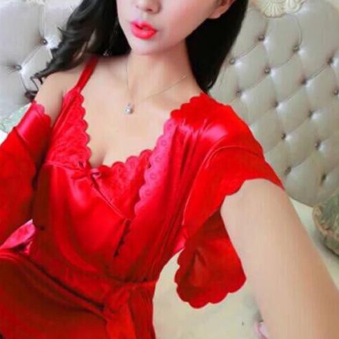 ۩ hokyfashion BAJU TIDUR KIMONO SATIN IMPORT + INNER DALAMAN ☻