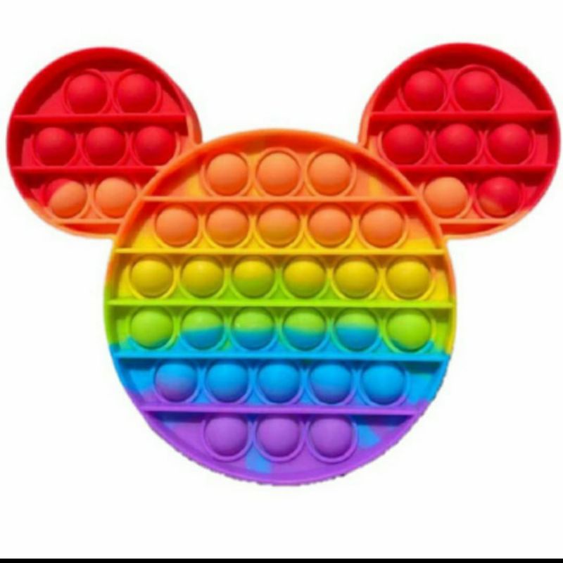 POP IT RAINBOW UKURAN JUMBO MAINAN FIDGET RELIEVE STRESS TOYS/MAINAN PENGHILANG STRES-1