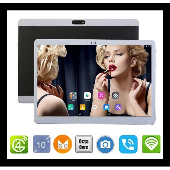 Zfiner BMXC.tablet pc Octa Core 10 inch 4G.phone call 4GB/64 GB. - Hitam CUCI GUDANG