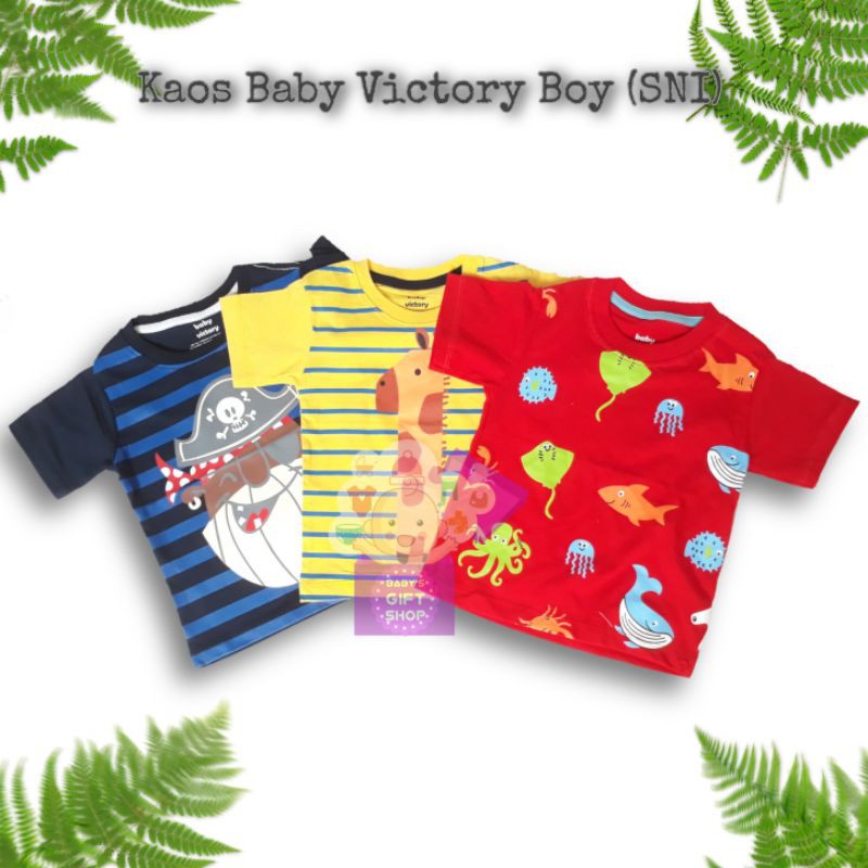 Kaos / tee baby victory boy lengan pendek dan panjang
