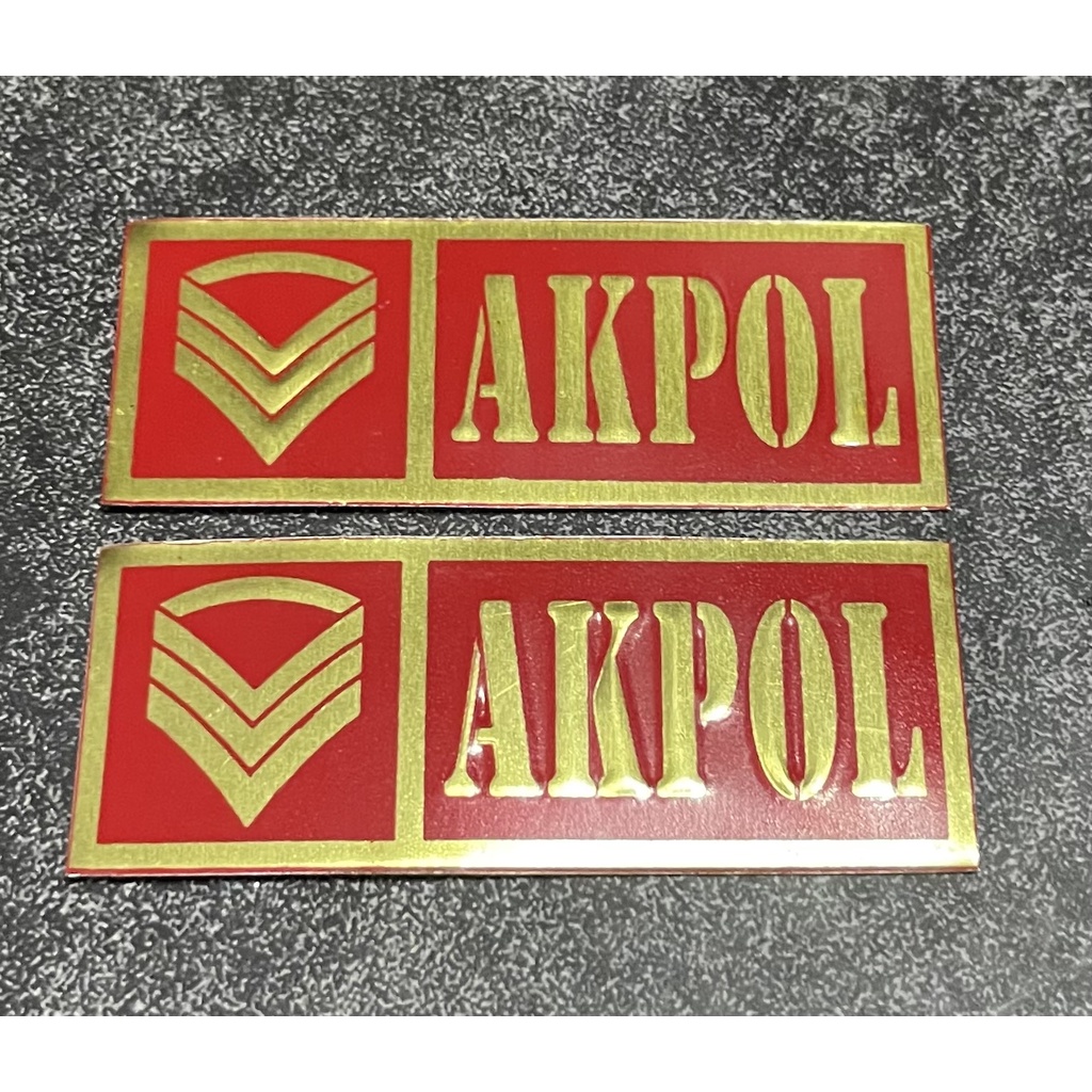 Sticker Plat AKPOL - Stiker Plat AKPOL  - Stiker AKPOL Mobil - Stiker Motor AKPOL