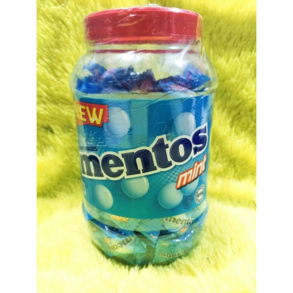 

Permen mentos mint biru Kembang gula rasa mint Berat bersih 540gram (isi kurang lebih 200butir)