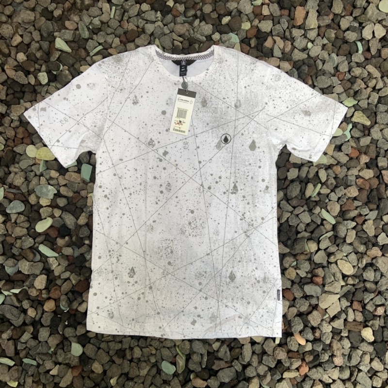 volcom baju kaos putih lazz original 100% sale