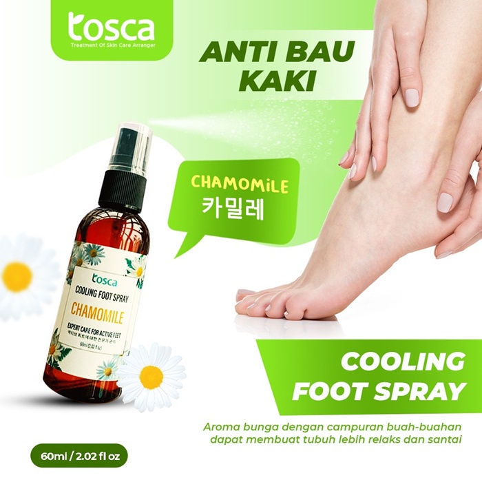 Foot Spray  Tosca Penghilang Bau Kaki Cooling Deodorant Kaki Perawatan Kaki / Tosca Cooling Foot Spray Ampuh Menghilangkan Bau Kaki Alami/COOLING FOOT SPRAY PENGHILANG BAU KAKI - FOOT SPRAY - DEODORANT KAKI PENGHILANG BAU KAKI