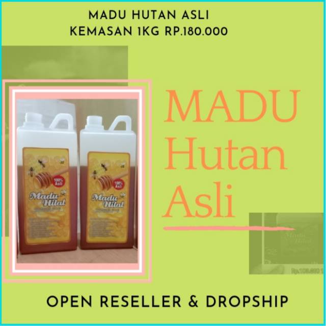 

madu murni | madu hutan asli kemasan 1 kg