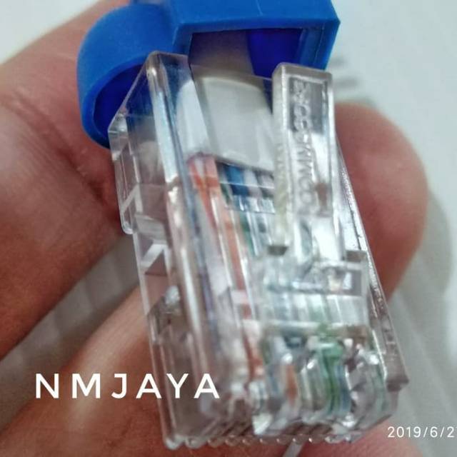 Kabel LAN UTP Cat5e 40 meter AMP Commscope original siap pakai crimping rj45 Belden