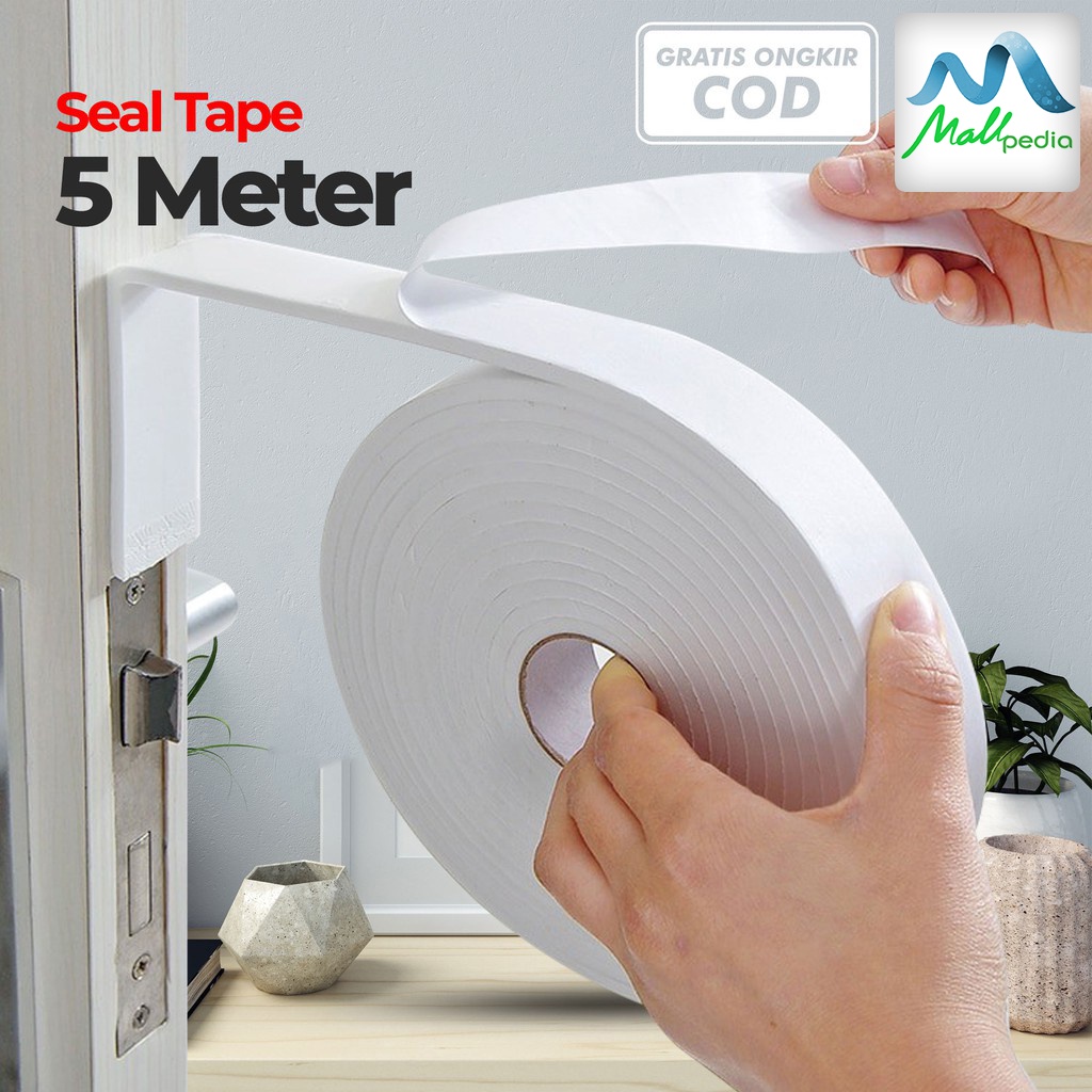 Pro1 Seal Tape double tape 5 Meter Penutup Celah Pintu Seal Peredam Suara Lis Strip Pintu Anti Serangga Door Seal MPRO1