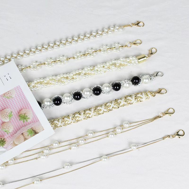 (Hello Girl) YD3 Ikat Pinggang Wanita Korea  Slim Mutiara Kepang Import