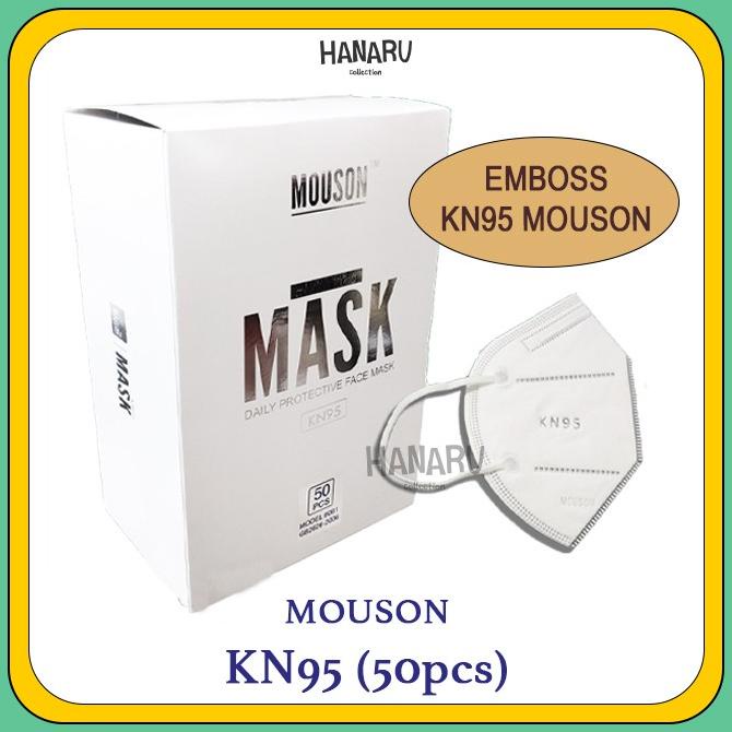 DISKON MOUSON Masker KN95 5ply (50pcs) / Face Mask KN 95 Semi Disposable