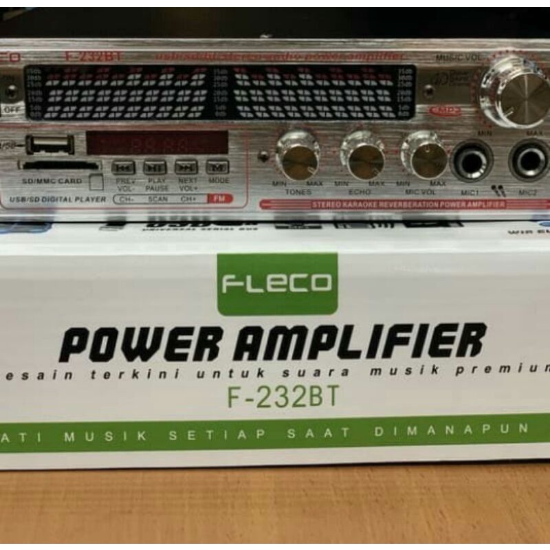 Cod Power Amplifier Fleco F-232/Amplie Bluetooth AC.Dc