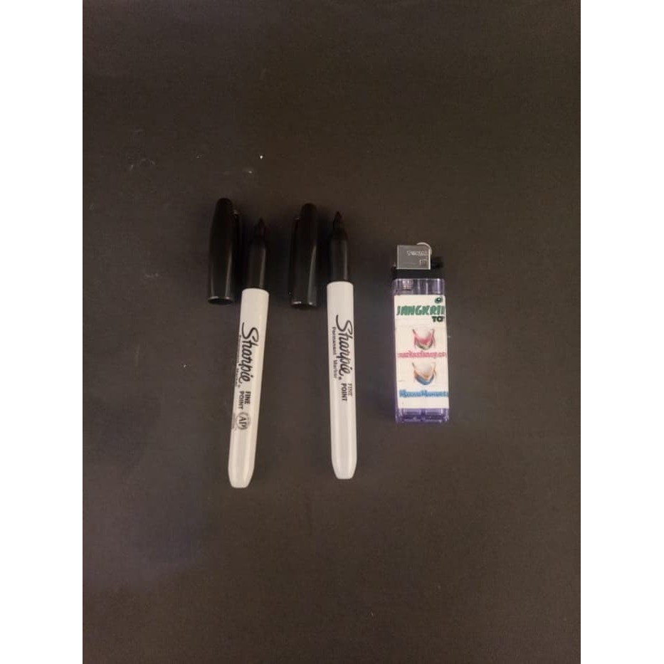 Spidol Atau Pulpen Sharpie Permanent Marker Fine Point   Hitam    Murah