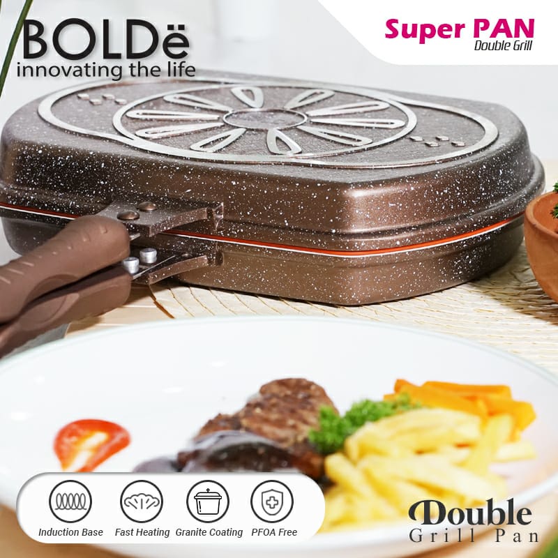 BOLDe Super Pan Double Grill 30 cm - Gold