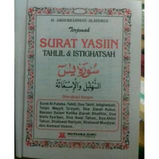 Terjemah Surat Yasin Tahlil Istighosah Tanpa Cover 160 Halaman 2 Warna