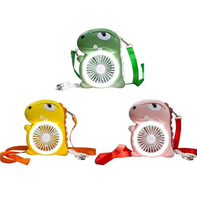Kipas Angin Gantung Leher Portable Bentuk Kartun Dinosaurus Ssn Terlaris1111