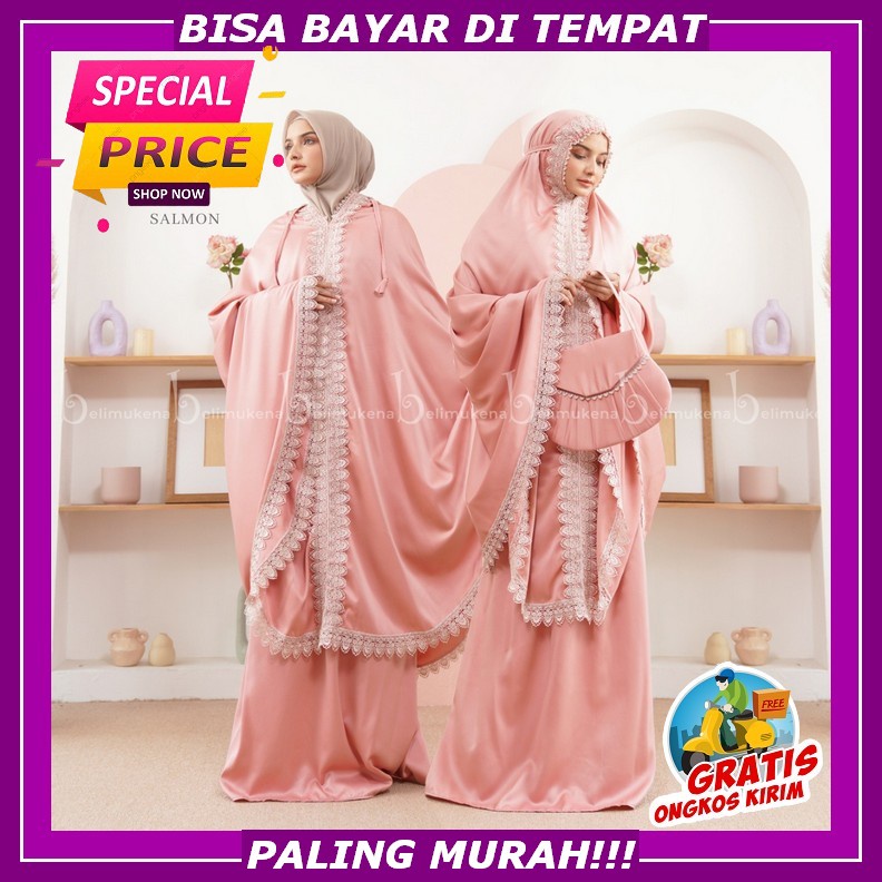 Mekenah Dewasa Rayon Set Masker Arumi Mukena Dewasa Terbaru 2022 Muknah Wanita Muslimah Lebaran Moke