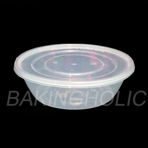 Thinwall DM Round Mangkuk / Mangkok 650 ml Pendek - Plastik