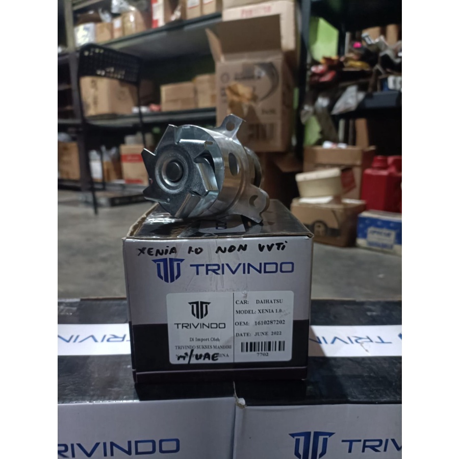 Water Pump Daihatsu Xenia 1.0 Non VVTI 16102-87202 Trivindo