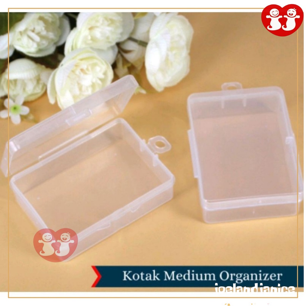 Box Mini Organizer/Kotak Kecil Simpan Obat Memory Card/Kotak Plastik Serbaguna