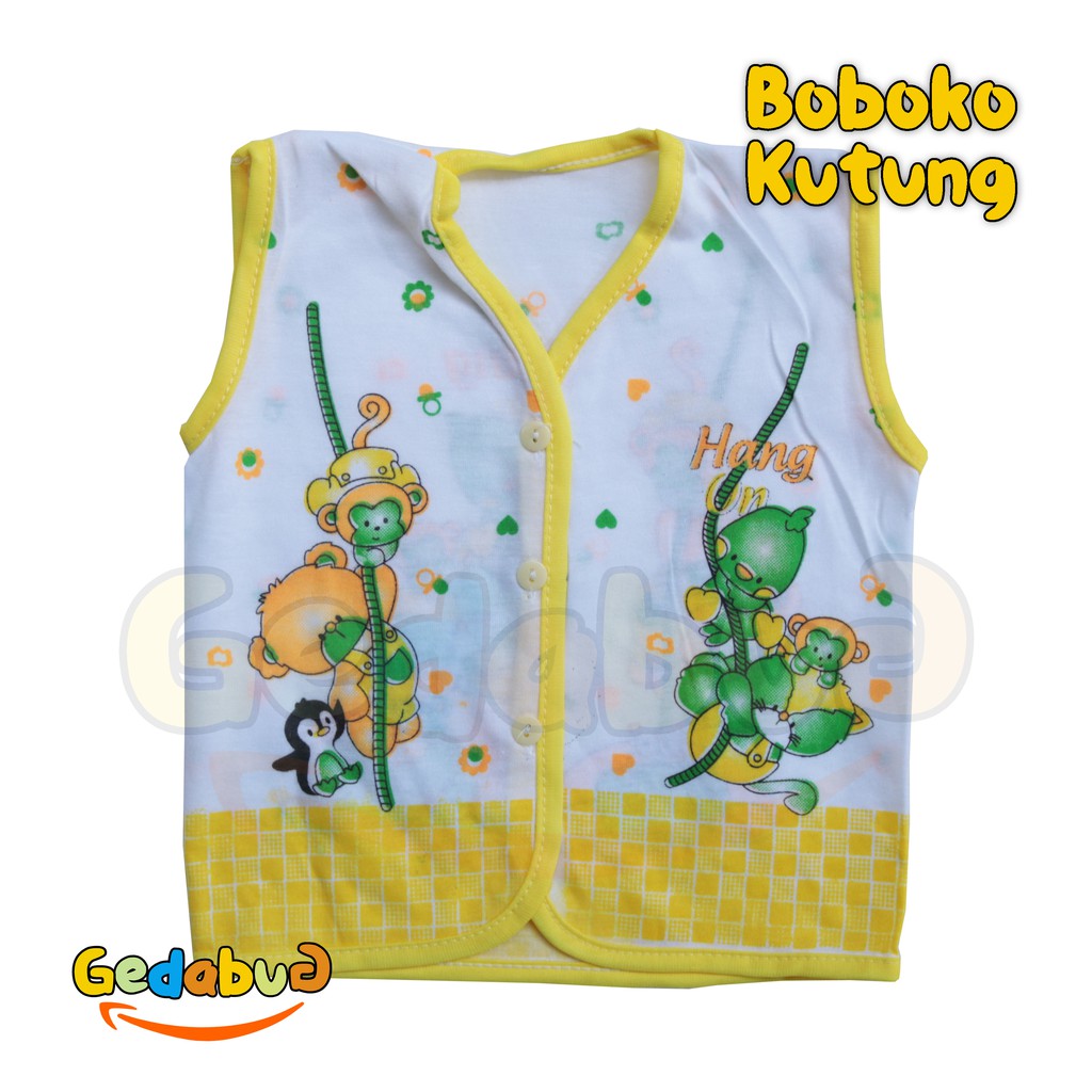 6pc - Baju Boboko Sablon KUTUNG | Perlengkapan Pakaian Bayi New Born