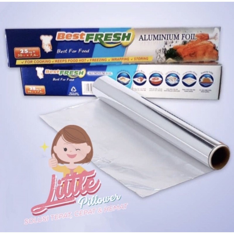 (ALUM WRAP) Aluminium foil best fresh 30cm x 7,6m / Aluminium foil wrap