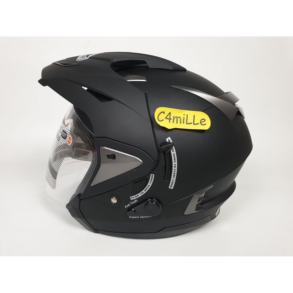 Helm INK T Max / Tmax Double Visor Black dop | Shopee ...