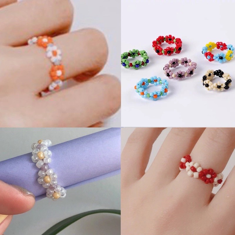 Manik-Manik Kaca Warna Polos Ukuran 2mm / 3mm Handmade Diy