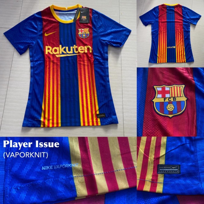 Jersey Baju Bola Barca 4th Vaporknit Player Issue 2020 2021 Top Quality