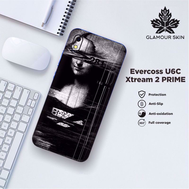 *(Dapat2PCS)* EVERCOSS U6C XTREAM 2 PRIME Garskin Case/Stiker Protector Motif MONALISA
