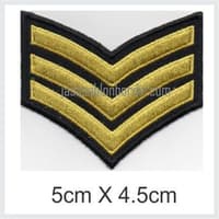 Emblem Badge Bordir Pangkat 5cm x 4.5cm