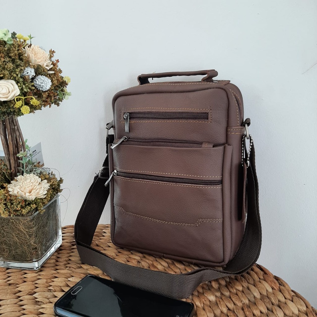 Tas Selempang Asli Kulit Sapi Panjang Laki Laki Asli Kota Garut