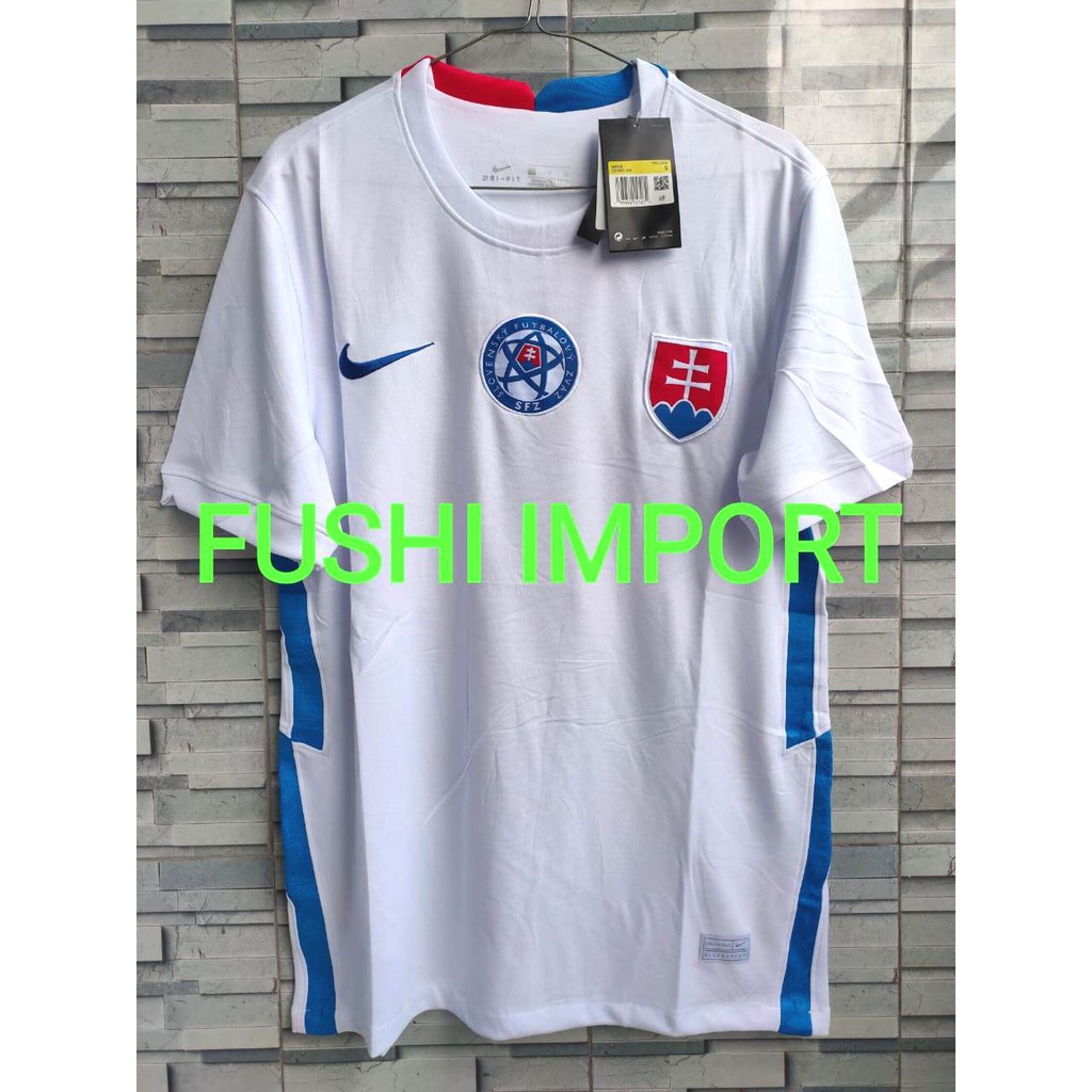 HQ JERSEY BOLA SLOVAKIA AWAY PUTIH EURO CUP 2021 GO HIGH QUALITY IMPORT