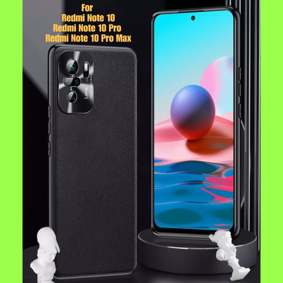 VEGAN LEATHER CASE CASING XIAOMI REDMI NOTE 10 / REDMI NOTE 10 PRO