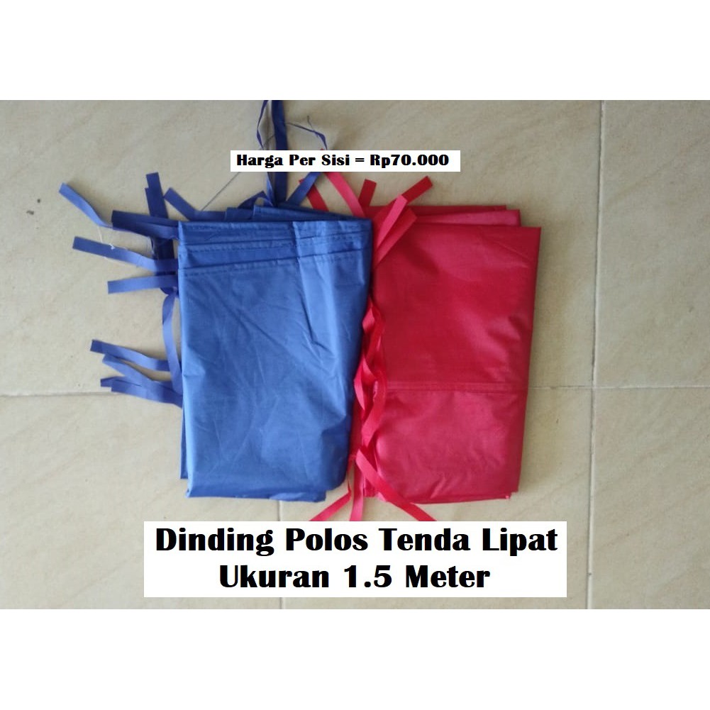 Dinding Polos Tenda Lipat Ukuran 1.5 Meter