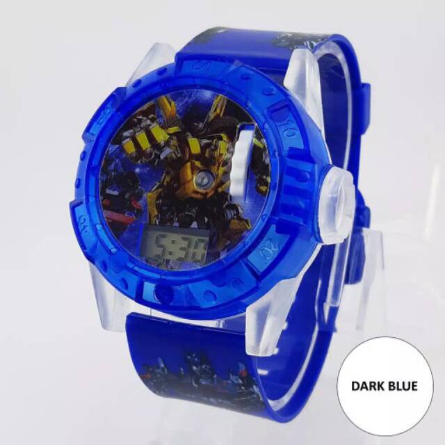 HARGA PROMO,,,, JAM TANGAN ANAK LAMPU MUSIK LASER TRANSFORMER