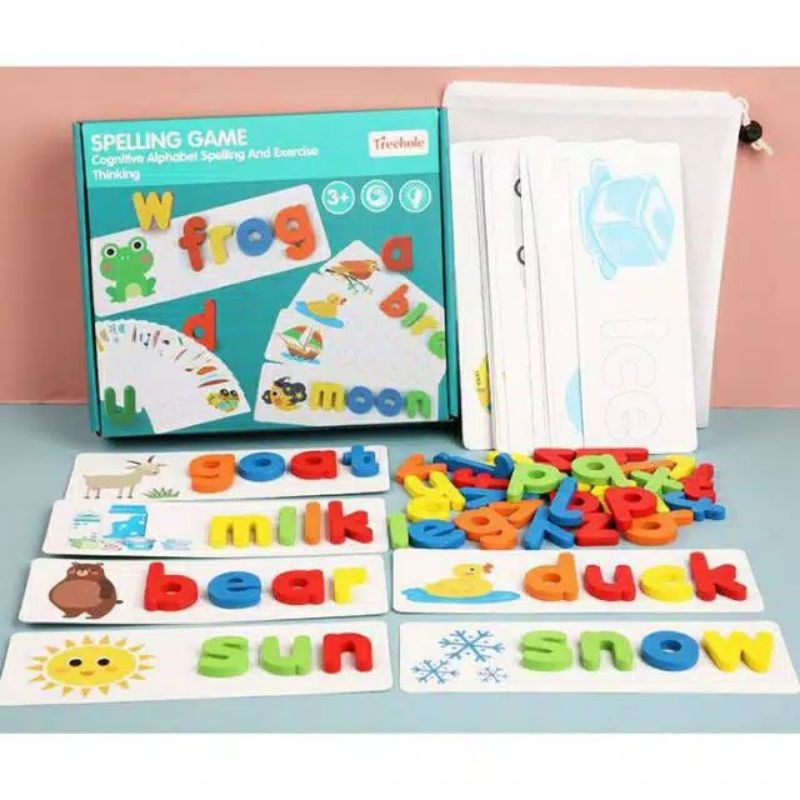 Mainan Edukasi Spelling Word Game / Mainan Edukasi Mengeja Kata