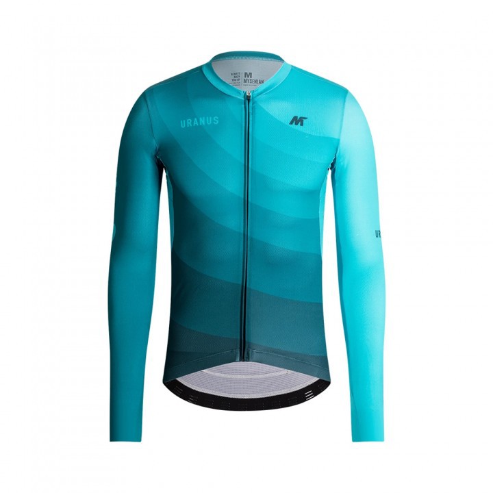 Jersey Sepeda Mysenlan Long Sleeve Jersey Awaken Uranus Light Blue