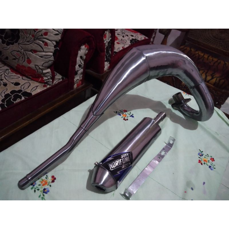 Knalpot Ninja Trail Udang 2tak r ss Racing Pnp Rangka Ktm Klx Yz Gtx Standard