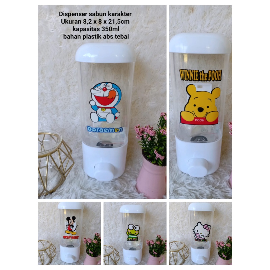 DISPENSER SABUN DORAEMON / DISPENSER SABUN HELLOKITTY / DISPENSER SABUN KEROPI