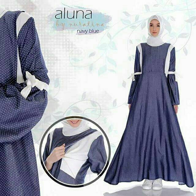 GAMIS BAJU MENYUSUI SYARI NURSING WEAR aluna by nuratina