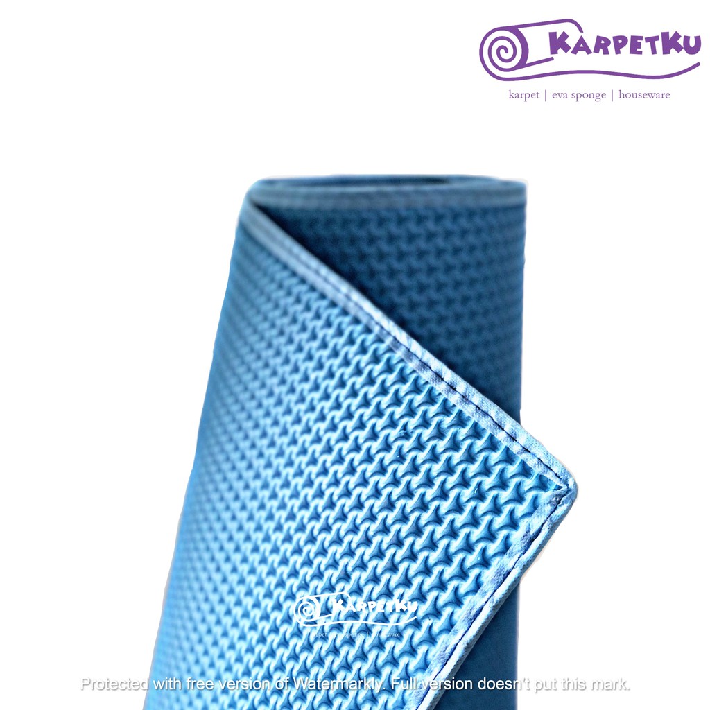 [GARFIELD MAT] Karpet / Tikar Lantai Plastik Spon Eva - BINTIK TIMBUL [Garfield] Standard [120x200]