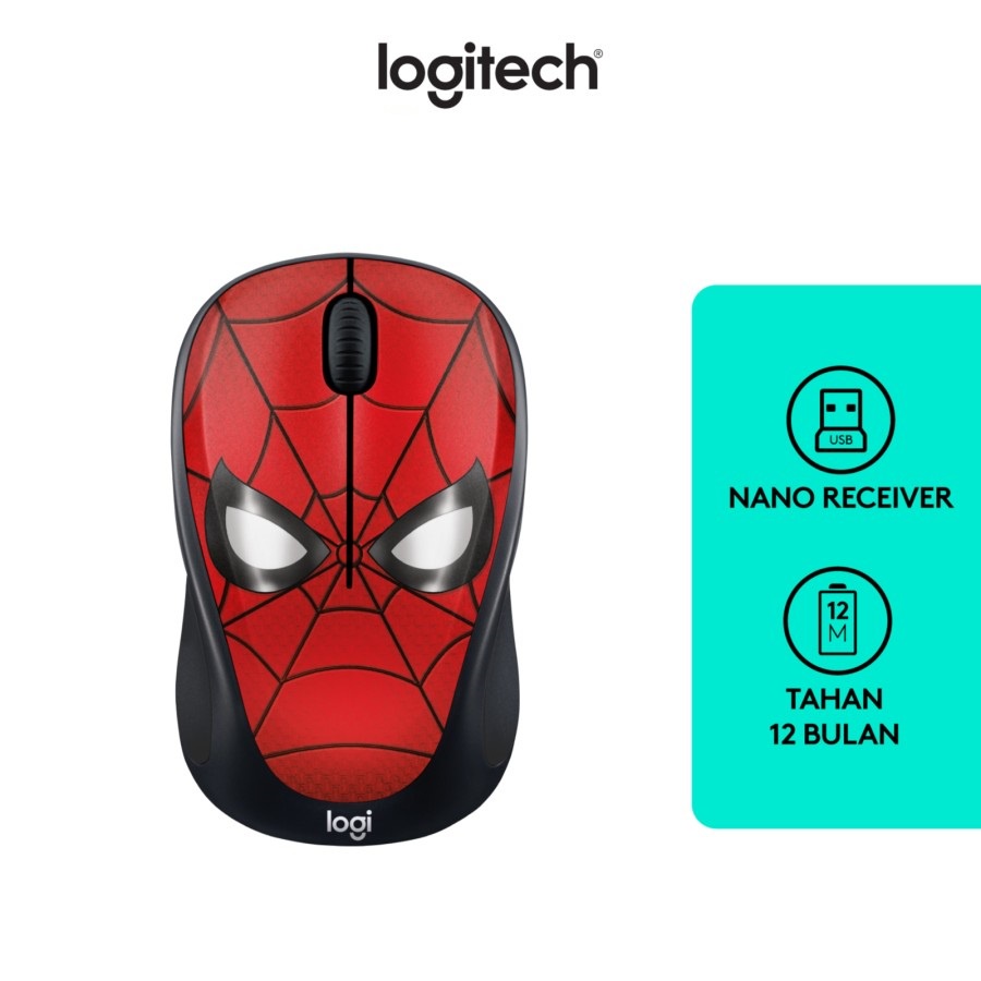 Logitech M238 Marvel Collection Wireless Mouse - SPIDERMAN