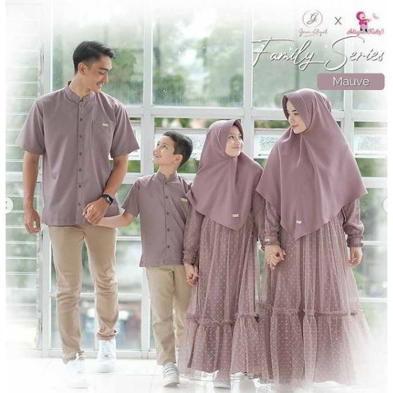 Gerai Aliyah | Family Series Dress Anak (Mauve)
