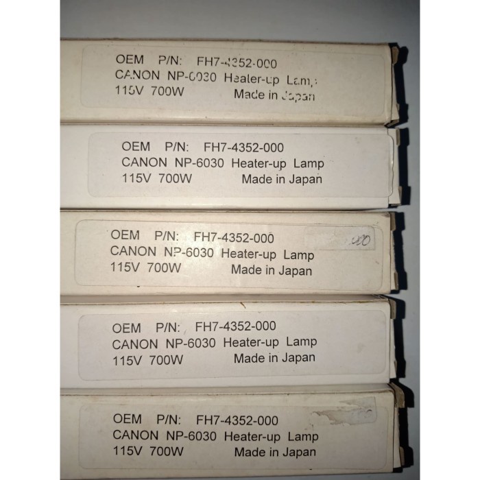 HEATER LAMP FOTOCOPY CANON NP 6030 / 6035 115V 700W UP