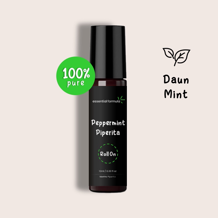 10ml Organic Peppermint Piperita Essential Oil Roll On Daun Mint Murni 100%